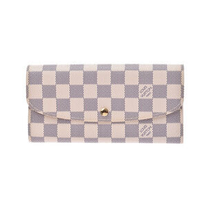 Louis Vuitton Azur White Portefeuille Wallet Emily Long